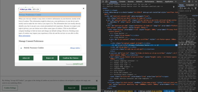 Publishing and Implementing Cookie Consent Scripts | MyOneTrust